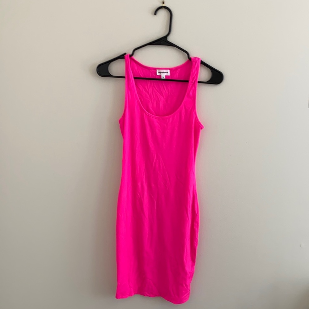 Superdown hot pink dress